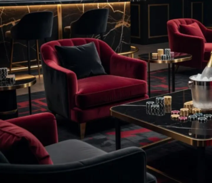 VIP lounge Croatia Dice s privatnim sjedenjem i intimnom rasvjetom